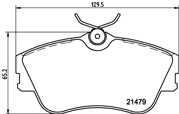 8DB355018071 HELLA Передні гальмівні колодки