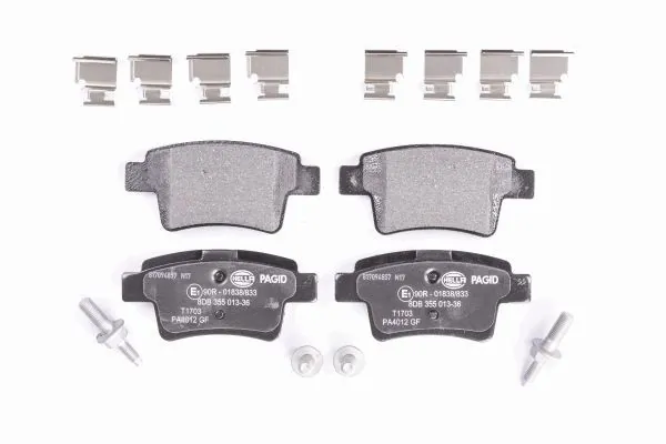 Купити 8DB355013361 HELLA Задні колодки