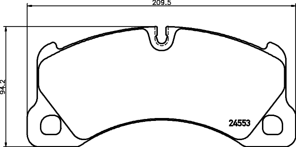 8DB355014151 HELLA Передні гальмівні колодки