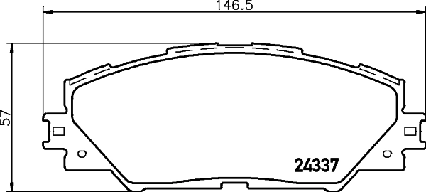 8DB355006871 HELLA Передні гальмівні колодки