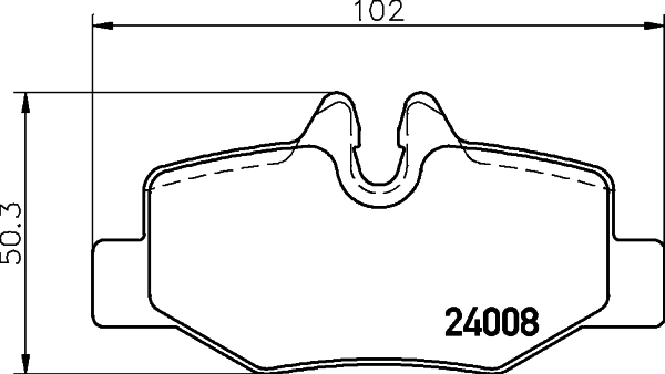 8DB355010661 HELLA Колодки гальмівні задні, дискові
