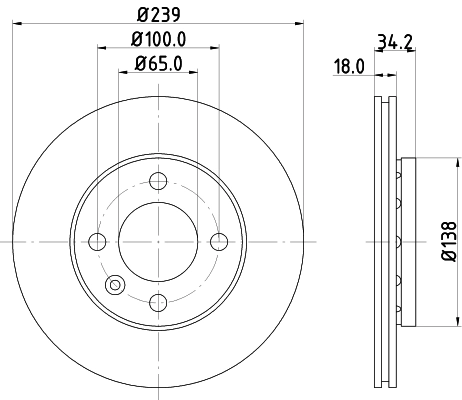 Купити 8DD355104211 HELLA Ротор гальмівний