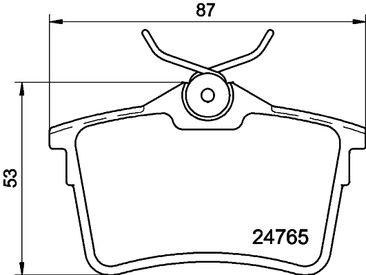 8DB355014081 HELLA Колодки гальмівні задні, дискові