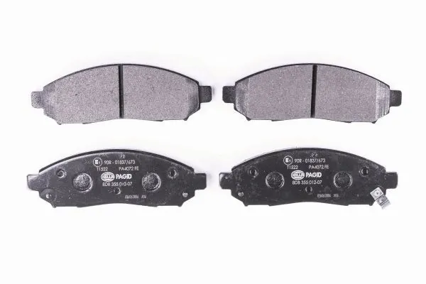 Передні тормозні колодки 8DB355012071 HELLA