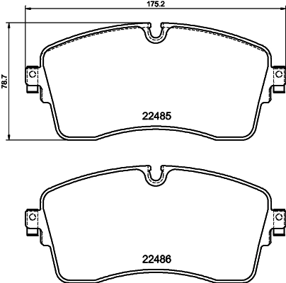 Купити 8DB355040361 HELLA Колодки гальмівні передні, дискові