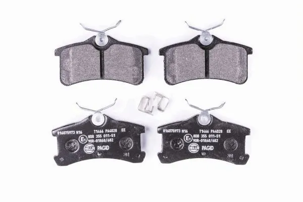 Задні дискові колодки HELLA 8DB355011511