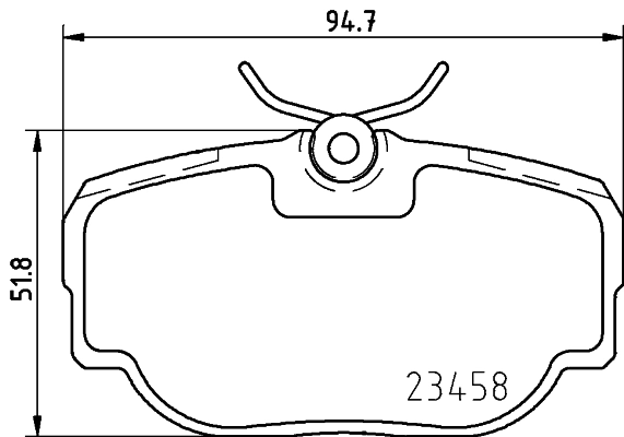 8DB355009541 HELLA Колодки гальмівні задні, дискові