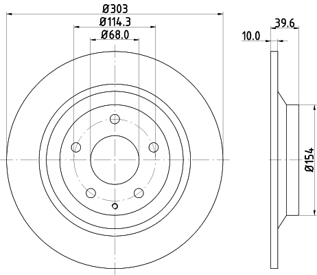 8DD355118541 HELLA Дискові гальма
