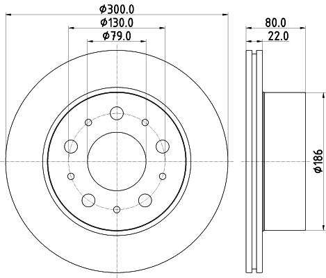 8DD355125291 HELLA Дискові гальма