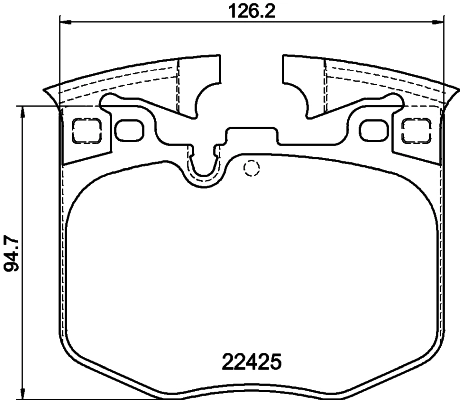 Гальмівні колодки HELLA 8DB355025951 ціна, від 119.95 USD