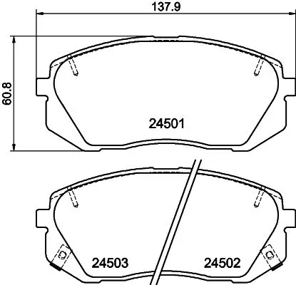 Тормозні колодки HELLA 8DB355012961