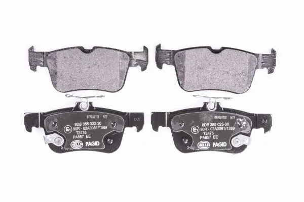 Задні дискові колодки HELLA 8DB355023301