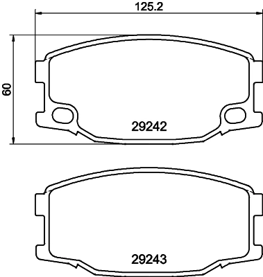 8DB355005571 HELLA Передні гальмівні колодки