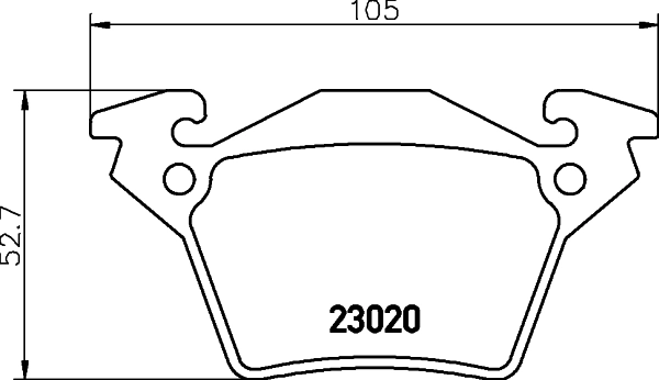8DB355008641 HELLA Колодки гальмівні задні, дискові