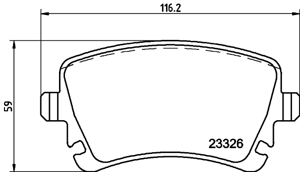 8DB355011531 HELLA Колодки гальмівні задні, дискові
