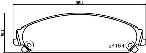 8DB355011891 HELLA Передні гальмівні колодки