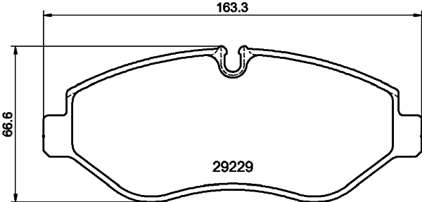 8DB355005511 HELLA Передні гальмівні колодки