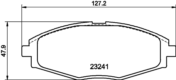 8DB355017021 HELLA Передні гальмівні колодки