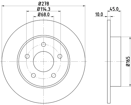 8DD355110401 HELLA Дискові гальма