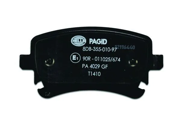Задні дискові колодки HELLA 8DB355010971