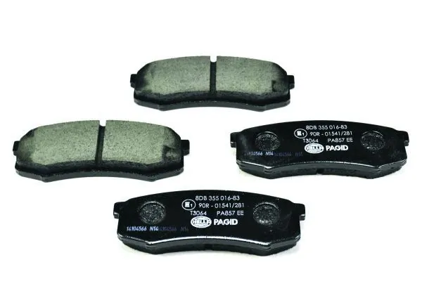 Задні дискові колодки HELLA 8DB355016831