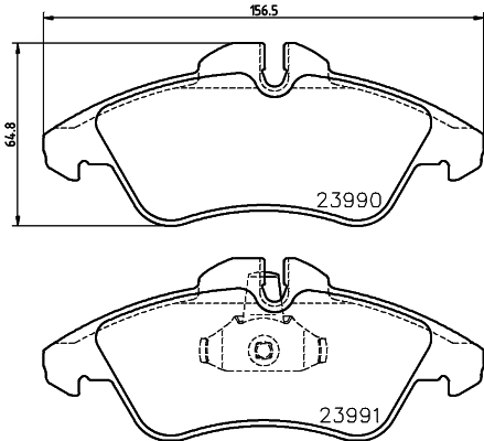 8DB355014481 HELLA Передні гальмівні колодки