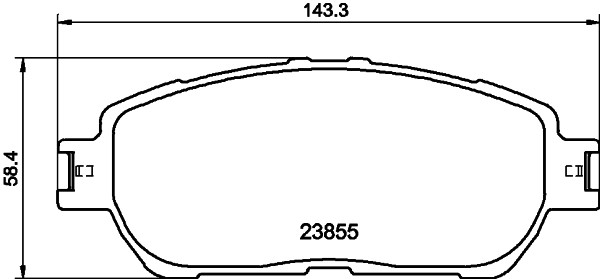 8DB355014441 HELLA Передні гальмівні колодки