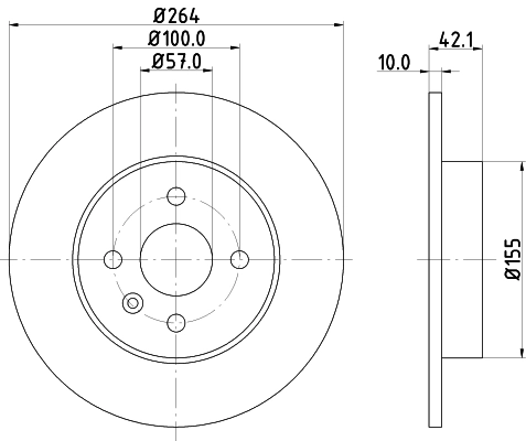 8DD355110271 HELLA Дискові гальма