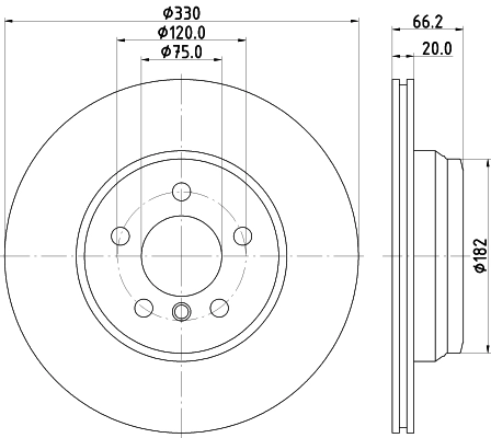 8DD355129641 HELLA Дискові гальма