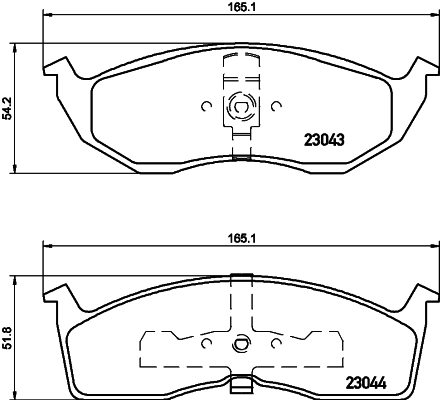 8DB355007941 HELLA Передні гальмівні колодки