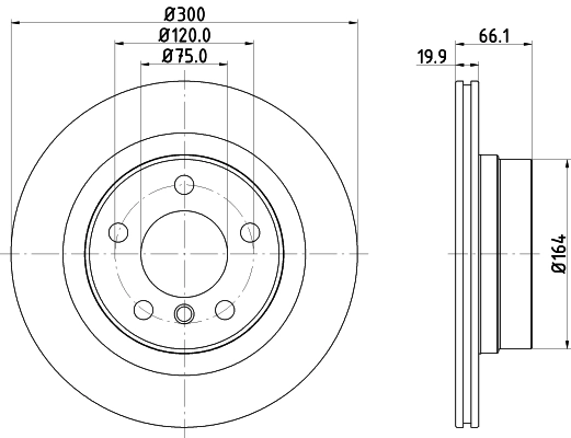 8DD355120971 HELLA Дискові гальма
