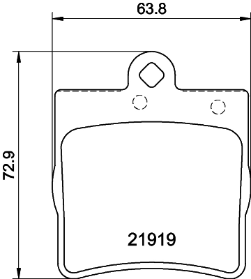 8DB355008461 HELLA Колодки гальмівні задні, дискові