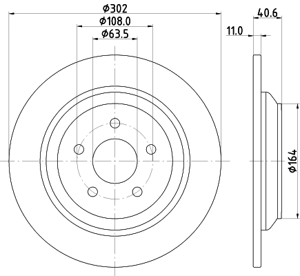 8DD355126571 HELLA Дискові гальма