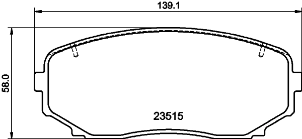 Купити 8DB355032941 HELLA Колодки гальмівні передні, дискові