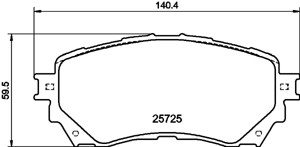 8DB355020901 HELLA Передні гальмівні колодки
