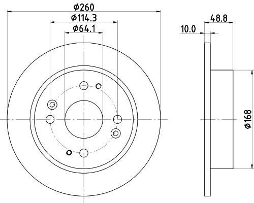 8DD355105311 HELLA Дискові гальма