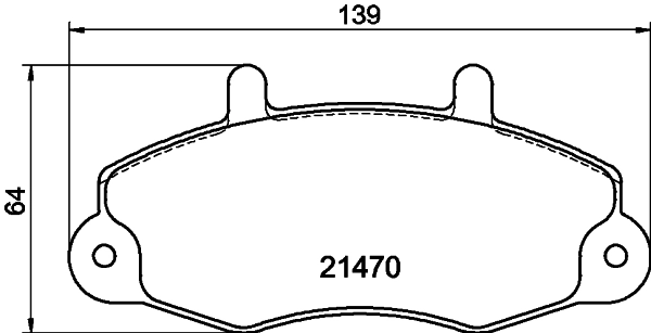 8DB355006391 HELLA Передні гальмівні колодки
