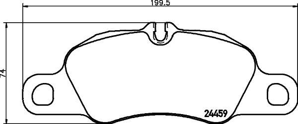 8DB355013801 HELLA Передні гальмівні колодки