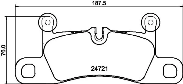 8DB355015101 HELLA Колодки гальмівні задні, дискові