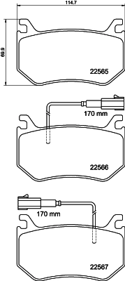 Задні гальмівні колодки 162043 Power Stop