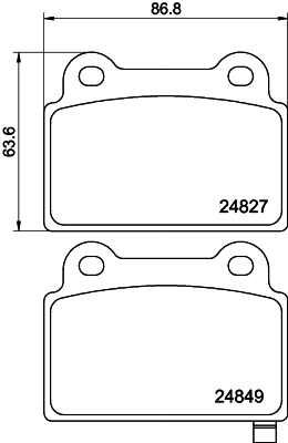 Купити 4605C025 Mitsubishi Задні колодки