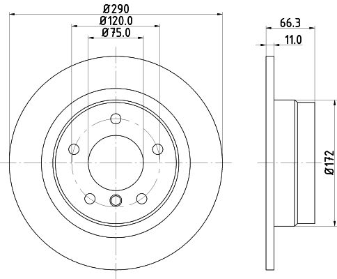 8DD355120231 HELLA Дискові гальма
