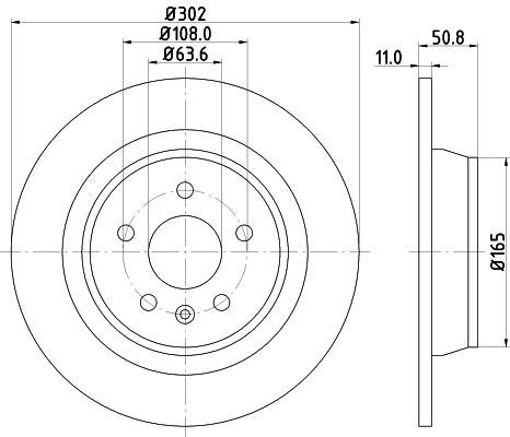 8DD355118841 HELLA Дискові гальма