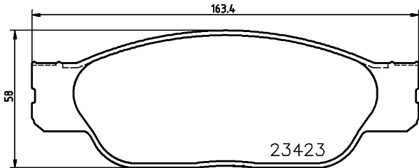 8DB355018551 HELLA Передні гальмівні колодки