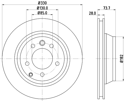8DD355109821 HELLA Дискові гальма