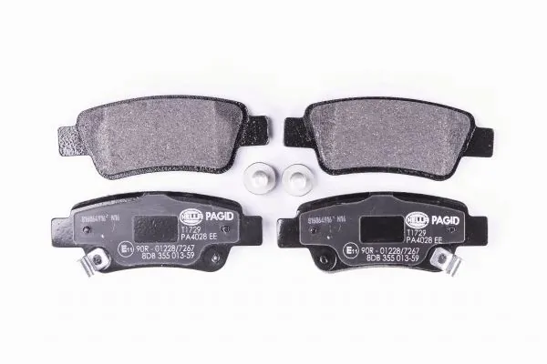 Задні гальмівні колодки 8DB355013591 HELLA
