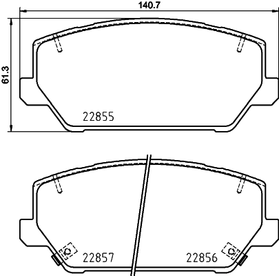 Гальмівні колодки Ford 8M3416C230AB ціна, від 39.52 USD
