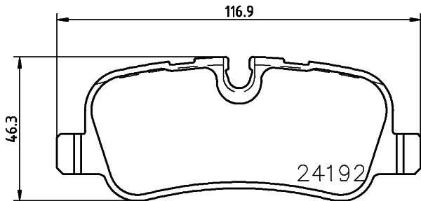 8DB355011981 HELLA Колодки гальмівні задні, дискові