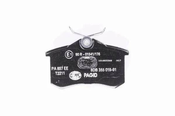 Задні дискові колодки HELLA 8DB355019911