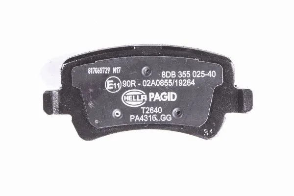 Задні гальмівні колодки 8DB355025401 HELLA